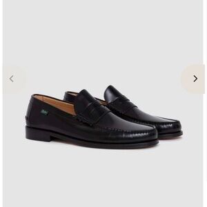 Classic Black Leather Loafers